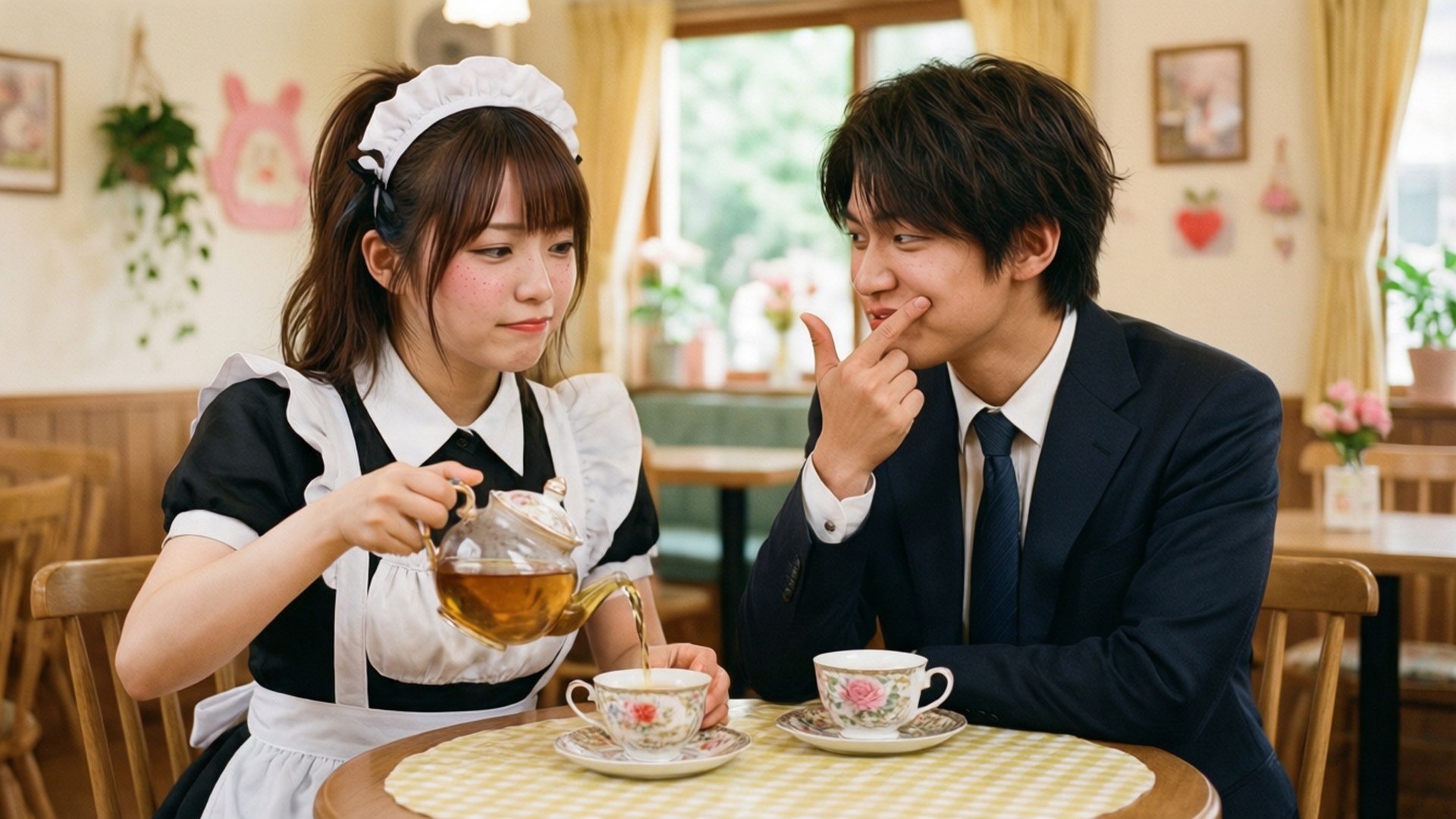 Tea Time Tease by Wallpapers.art Studio