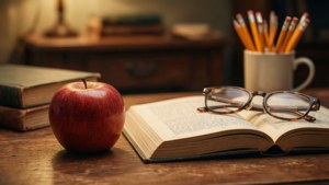 Teacher's Desk Still Life