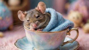 Teacup Gus Gus Sleeps