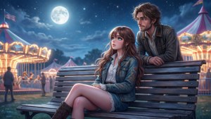 Teagan's Moonlit Bench
