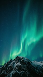 Teal Aurora Peaks