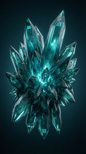 Teal Crystal Glow