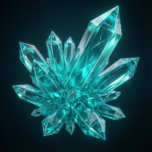 Teal Geometric Crystals