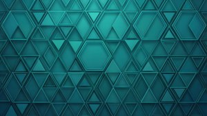 Teal Geometric Pattern