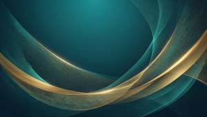 Teal Gold Gradient Flow