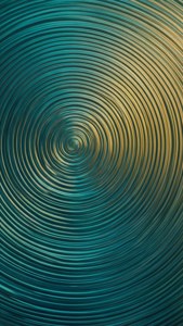 Teal Gold Ripples