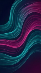 Teal Magenta Waves