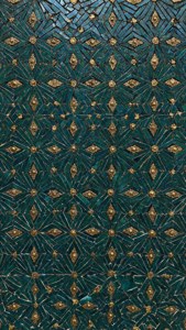 Teal Mosaic Gold