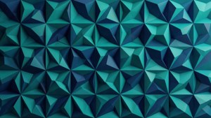 Teal Navy Polygons