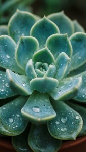 Teal Succulent Dew