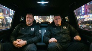 Team in Limo Night Drive