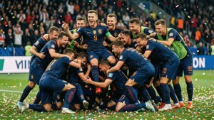 Team Pile Celebration