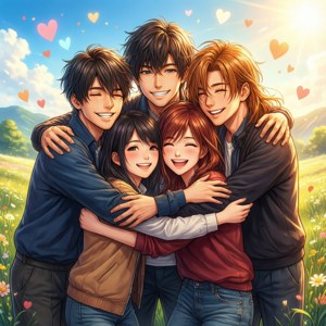 Team Spica Group Hug