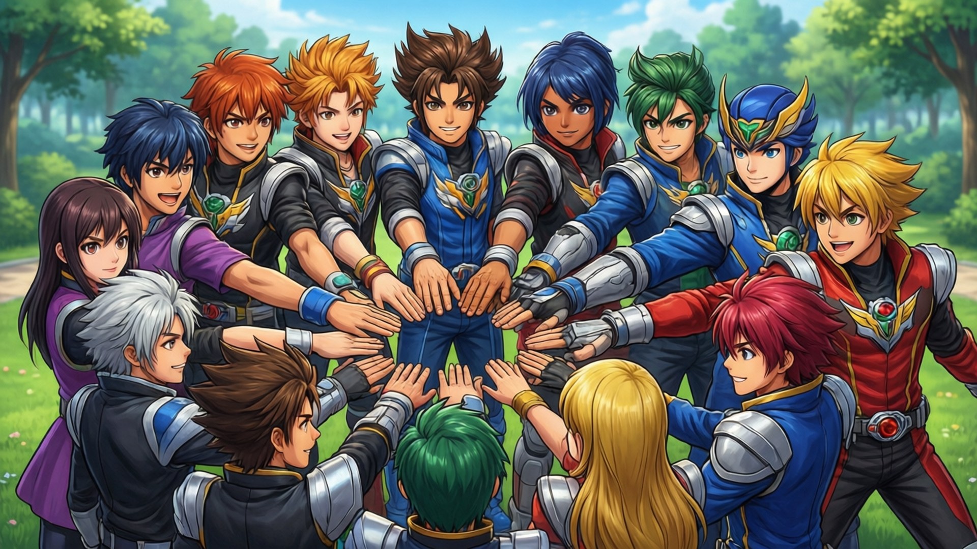 Team Spirit Huddle by Wallpapers.art Studio