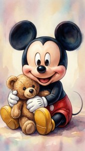 Teddy Bear Hug Baby Mickey
