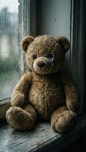 Teddy Bear in the Rain