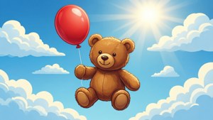 Teddy Bear with Balloon