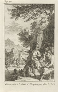 Telemachus in gesprek met Mentor