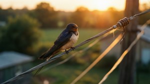 Telephone Wire Swallow