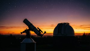 Telescope Sunset at Armagh Observatory