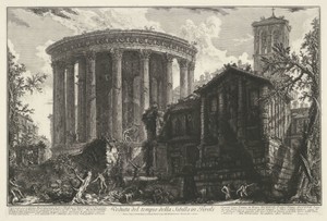 Tempel van Vesta en de Tempel van de Tiburtijnse Sibille in Tivoli