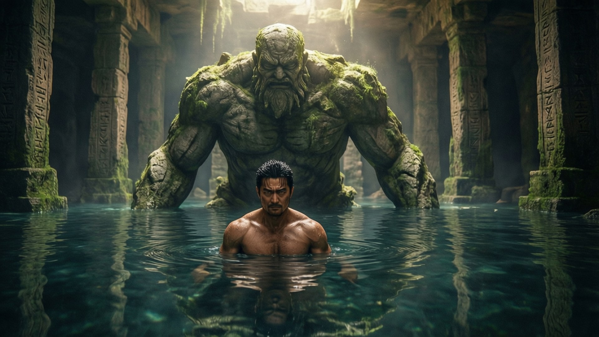 Temple Duel by Wallpapers.art Studio