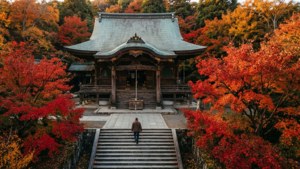 Temple in Autumn