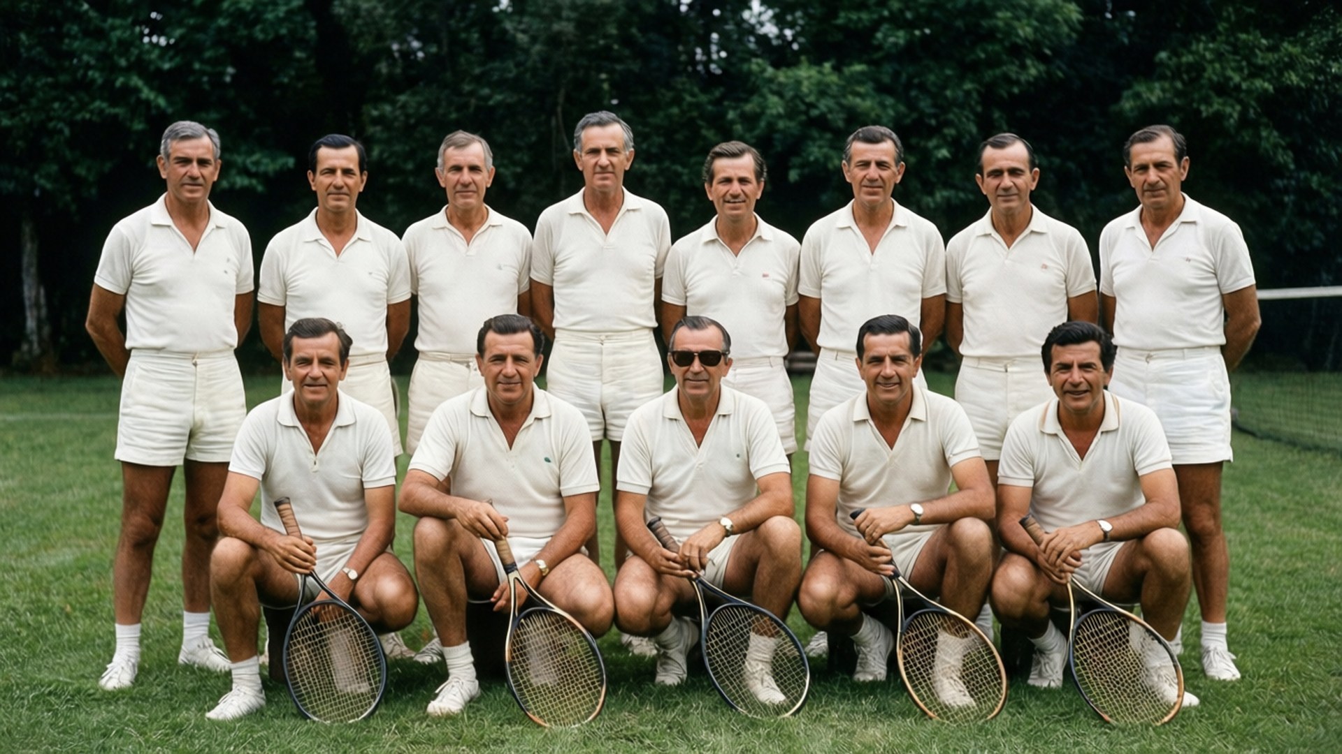 Tennis Group 1950s by Wallpapers.art Studio