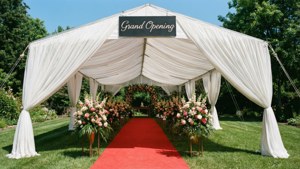 Tent Grand Opening
