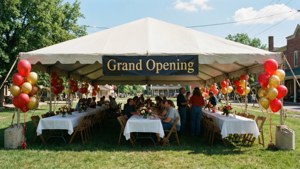 Tent Grand Opening