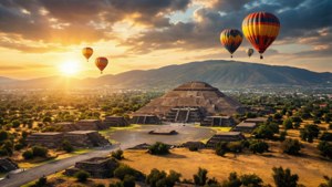 Teotihuacan Sunrise Balloons