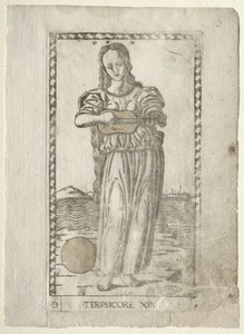 Terpsichore  (dancing and song) (from the Tarocchi series D:  Apollo and the Muses, #13)