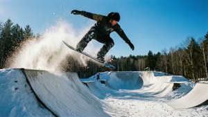 Terrain Park Snowboard Jump