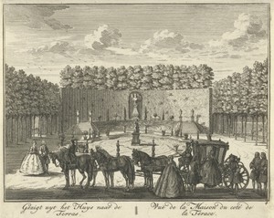Terras in de tuin van Huis ter Meer te Maarssen