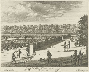 Terras in de tuin van Paleis Soestdijk