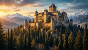 Terrasen Palace at Sunset