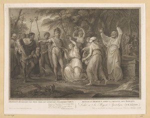 Terugkeer van Arminius na de nederlaag van de Romeinen