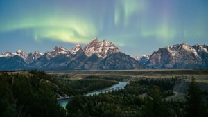 Tetons River Aurora