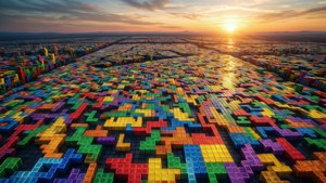 Tetris World Sunset
