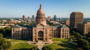 Texas Capitol Aerial View