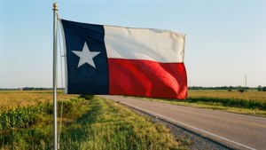 Texas Flag on the Highway