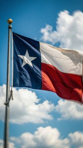 Texas Flag Waving