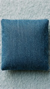 Textile Blue Square
