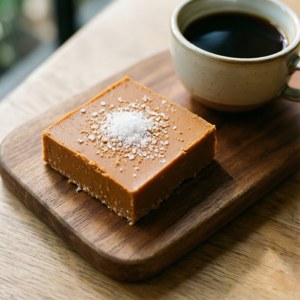 Thai Tea Fudge with Sea Salt