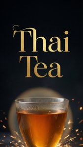 Thai Tea Typography