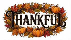 Thankful Wreath Quote