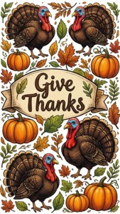 Thanksgiving Doodle Banner