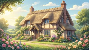 Thatched Cottage Garden