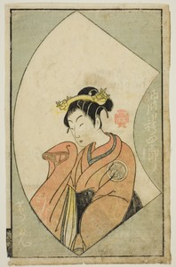 The Actor Anegawa Shinshiro II, from "A Picture Book of Stage Fans (Ehon butai ogi)"