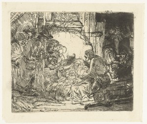 The adoration of the shepherds: with the lamp